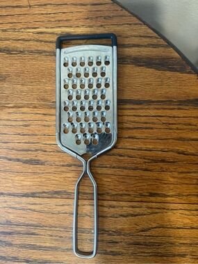 Stainless Steel Inox Handheld cheese grater Black Handle